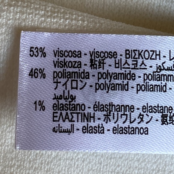 NWT. Zara White Viscose Blend Sleeveless V-neck Vest Top with Back Strap Size XL - Picture 8 of 9